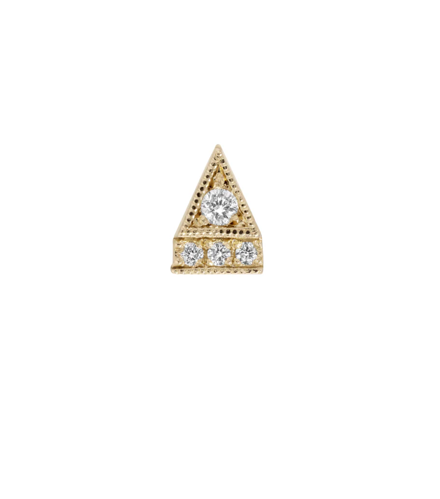 Jennie Kwon :: Deco Point Triangle Stud SINGLE