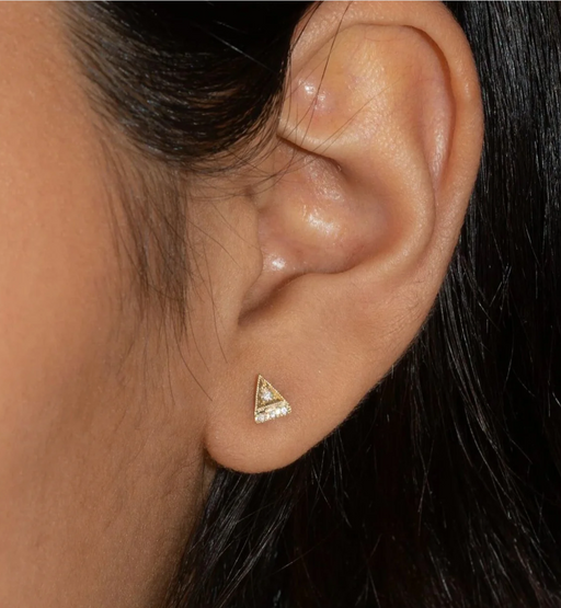 Jennie Kwon :: Deco Point Triangle Stud SINGLE