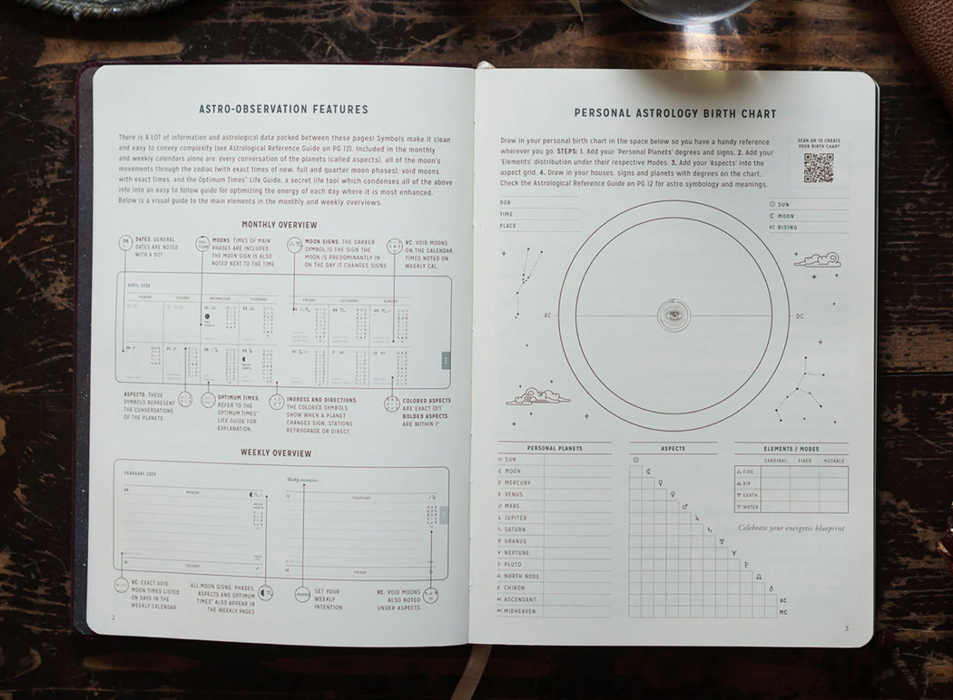 Magic Of I :: 2026 Astrological Planner, MINI, Black