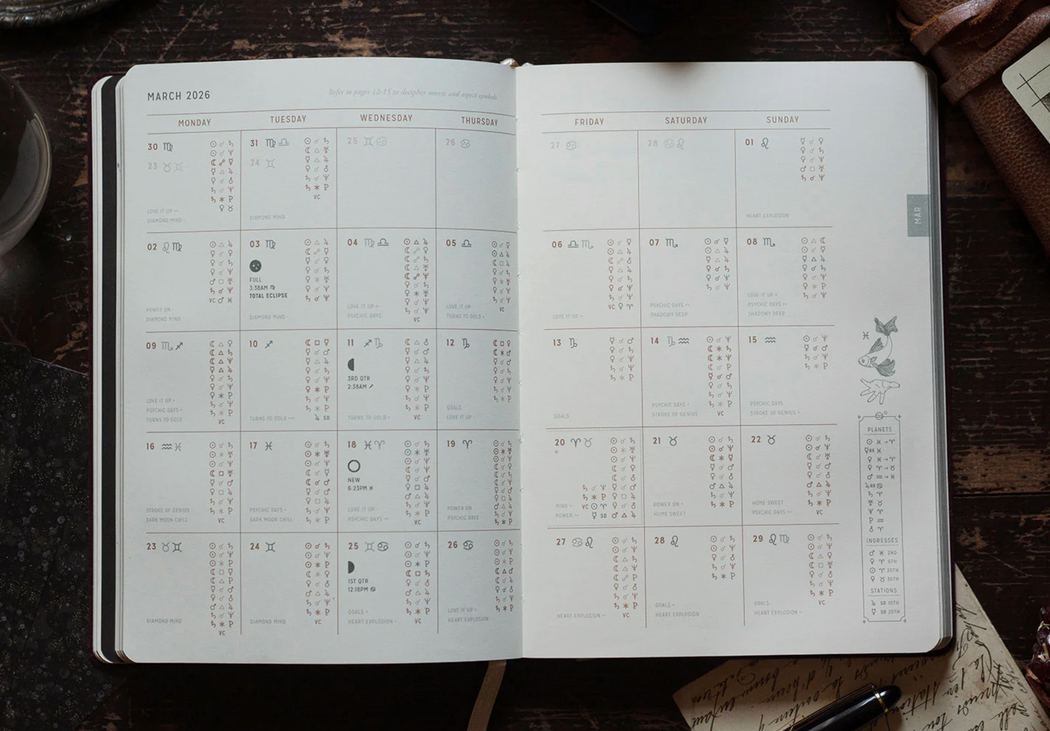 Magic Of I :: 2026 Astrological Planner, MINI, Black