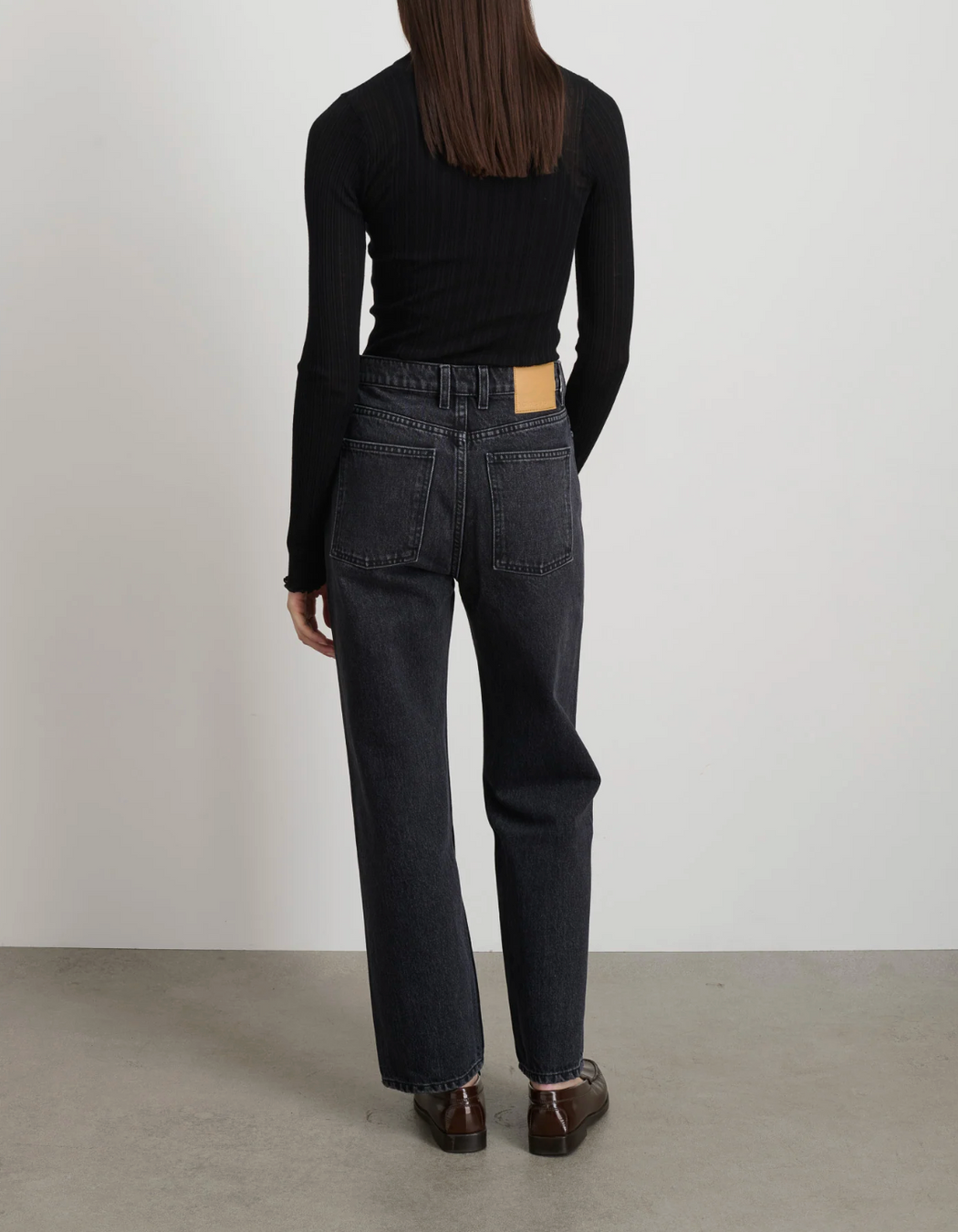 B Sides :: Plein High Straight Jeans, Stil Black