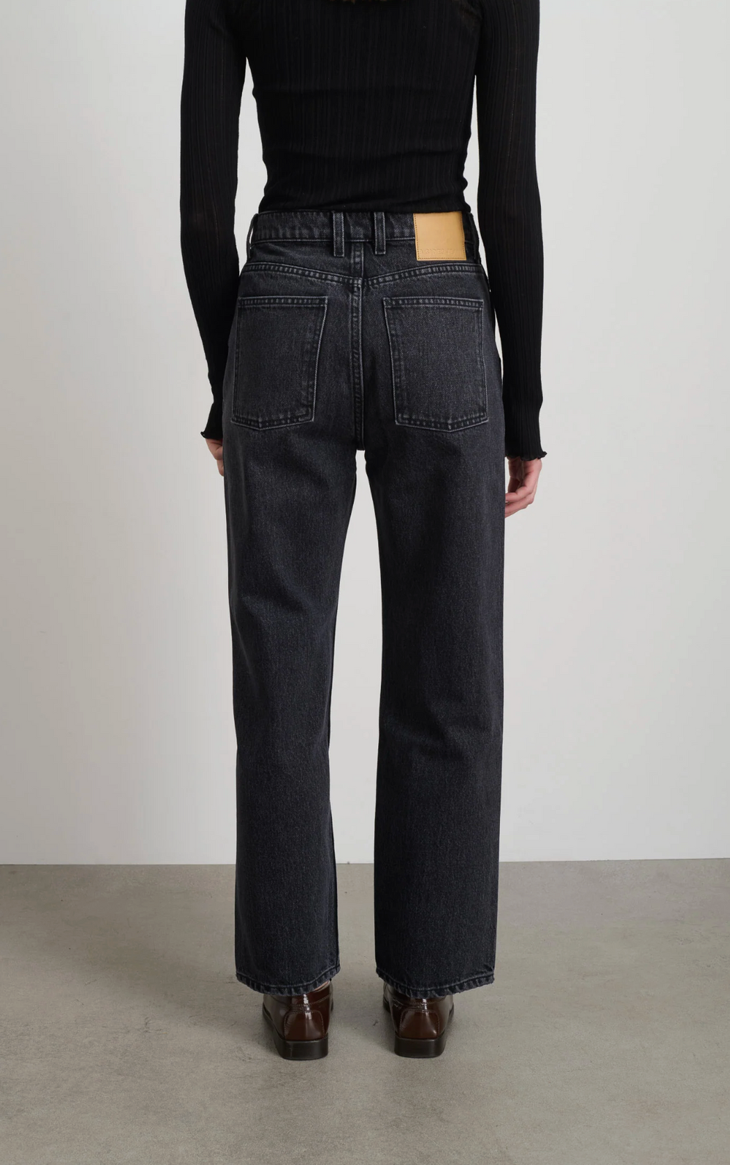 B Sides :: Plein High Straight Jeans, Stil Black