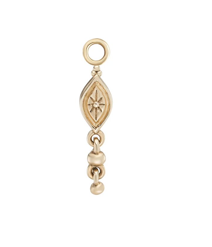 Metier Jewelry :: Dala Droplet Marquise Oval Clicker Hoop
