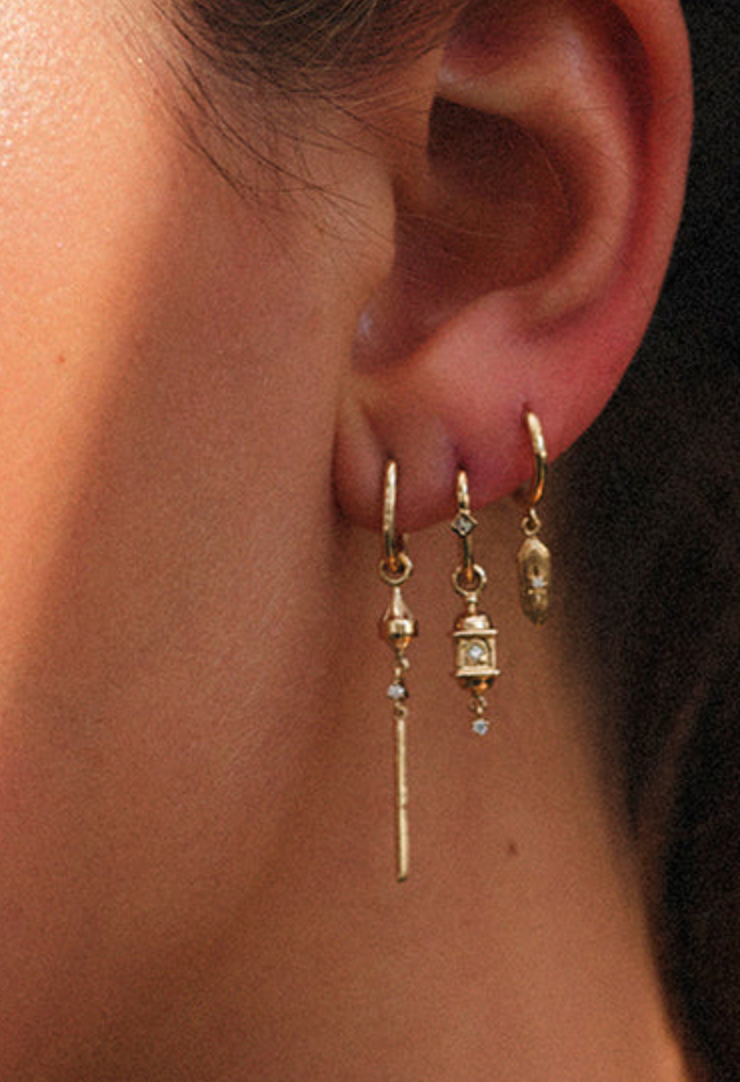 Metier Jewelry :: Dala Lucky Lantern Diamond Hoop