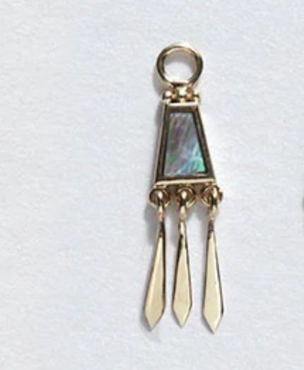 Metier Jewelry :: Abalone Pearl Tassle Clicker Hoop