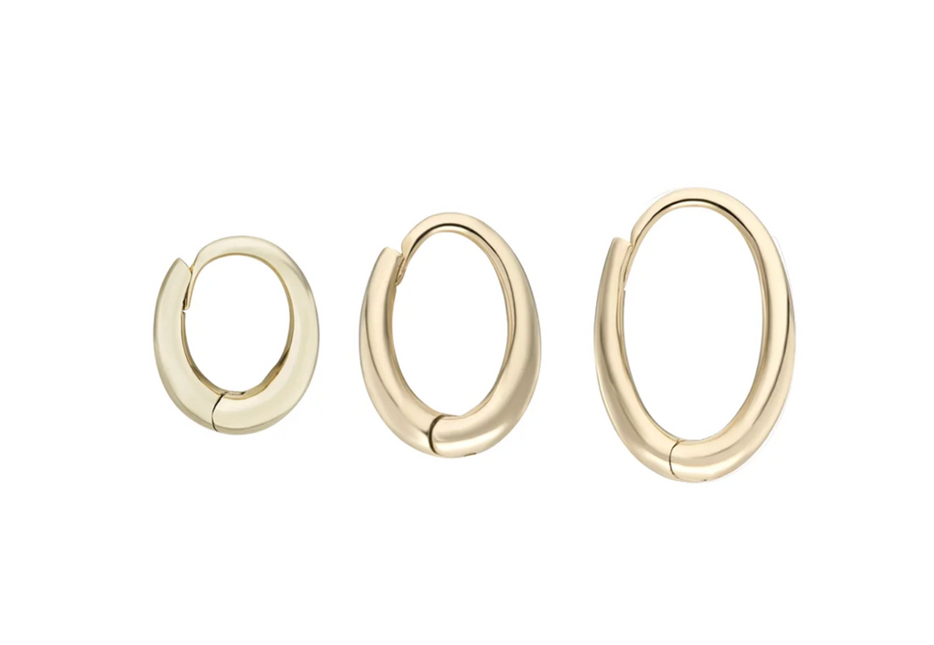 Metier Jewelry :: Dodu Oval Chunky Hoop Large