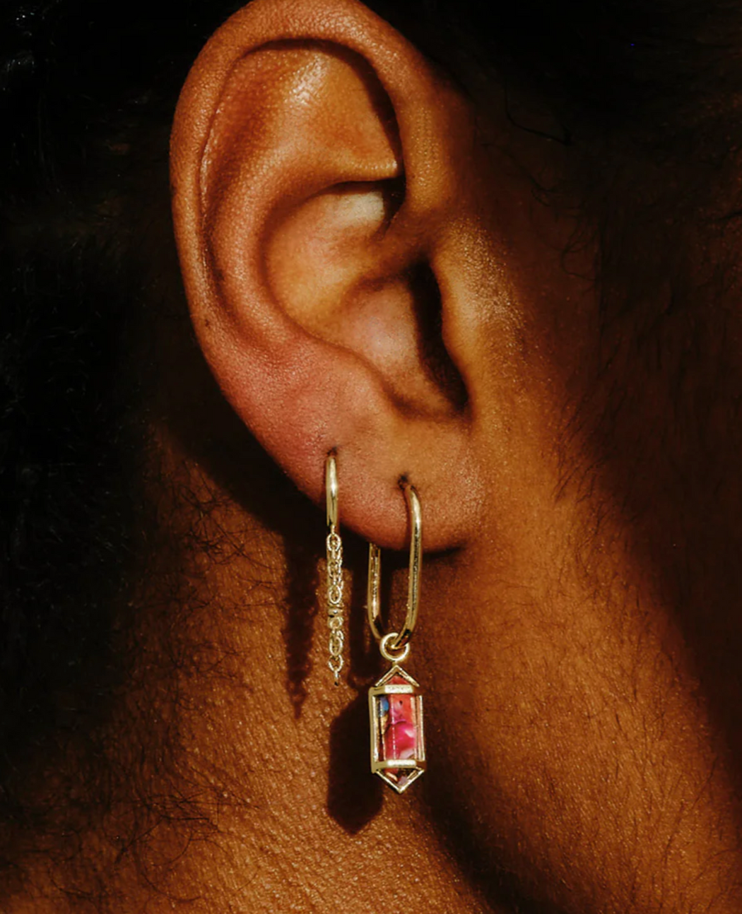 Metier Jewelry :: Solo Chain Clicker Hoop