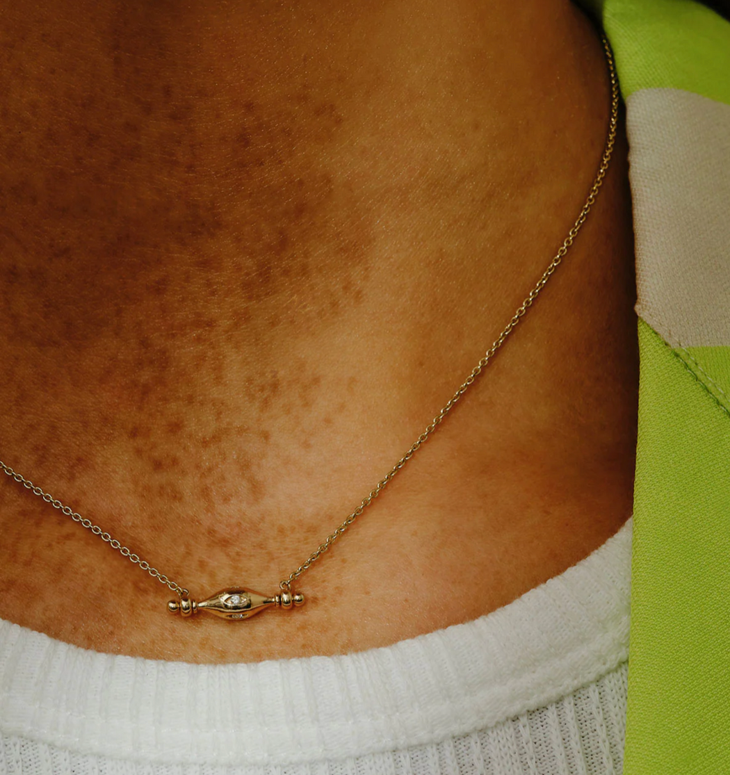 Metier Jewelry :: Mudra Ojo Spinner Diamond Necklace