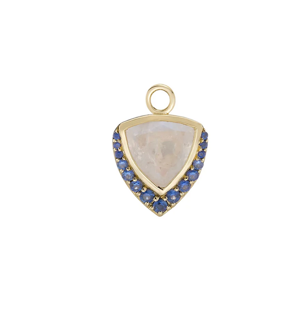 Metier Jewelry :: Moonstone & Blue Sapphire Pendant