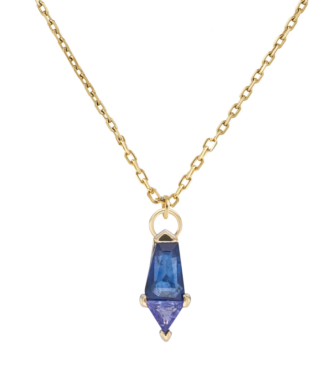 Metier Jewelry :: Tanzanite + Blue Sapphire Pendant