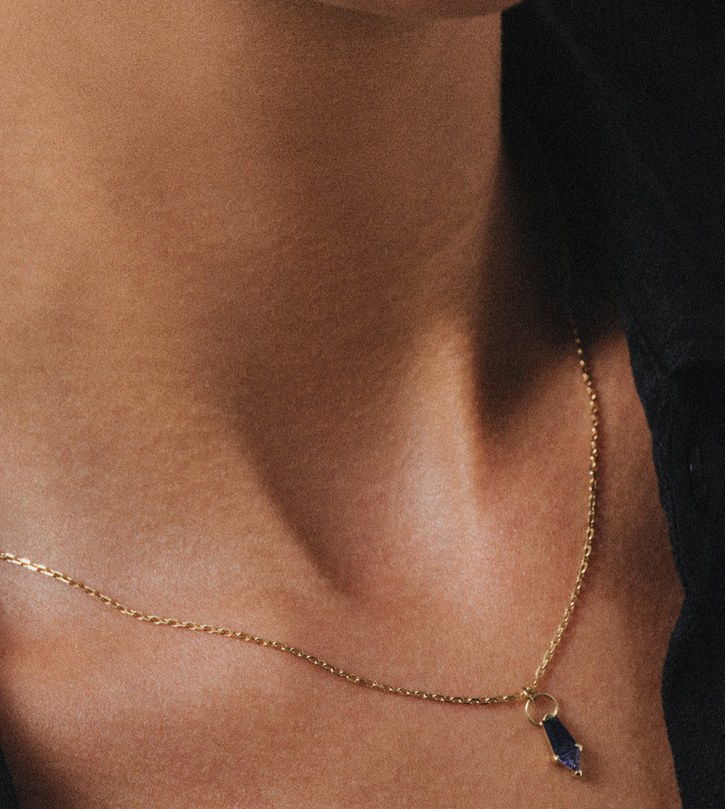 Metier Jewelry :: Tanzanite + Blue Sapphire Pendant