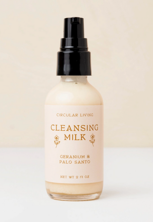 Circular Living :: Cleansing Milk, Geranium + Palo Santo 2oz.