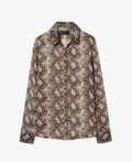 Nili Lotan :: Gaia Slim Shirt, Snake Print