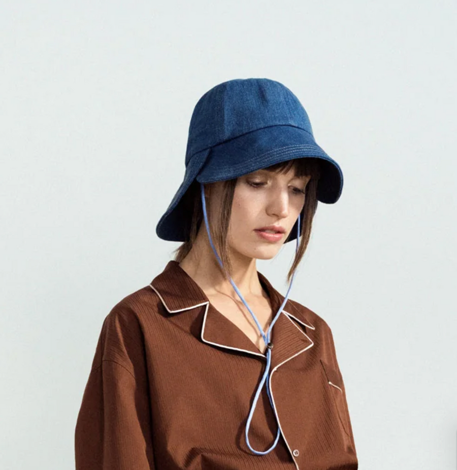 Hansel from Basel :: Tulip Bucket Hat, denim