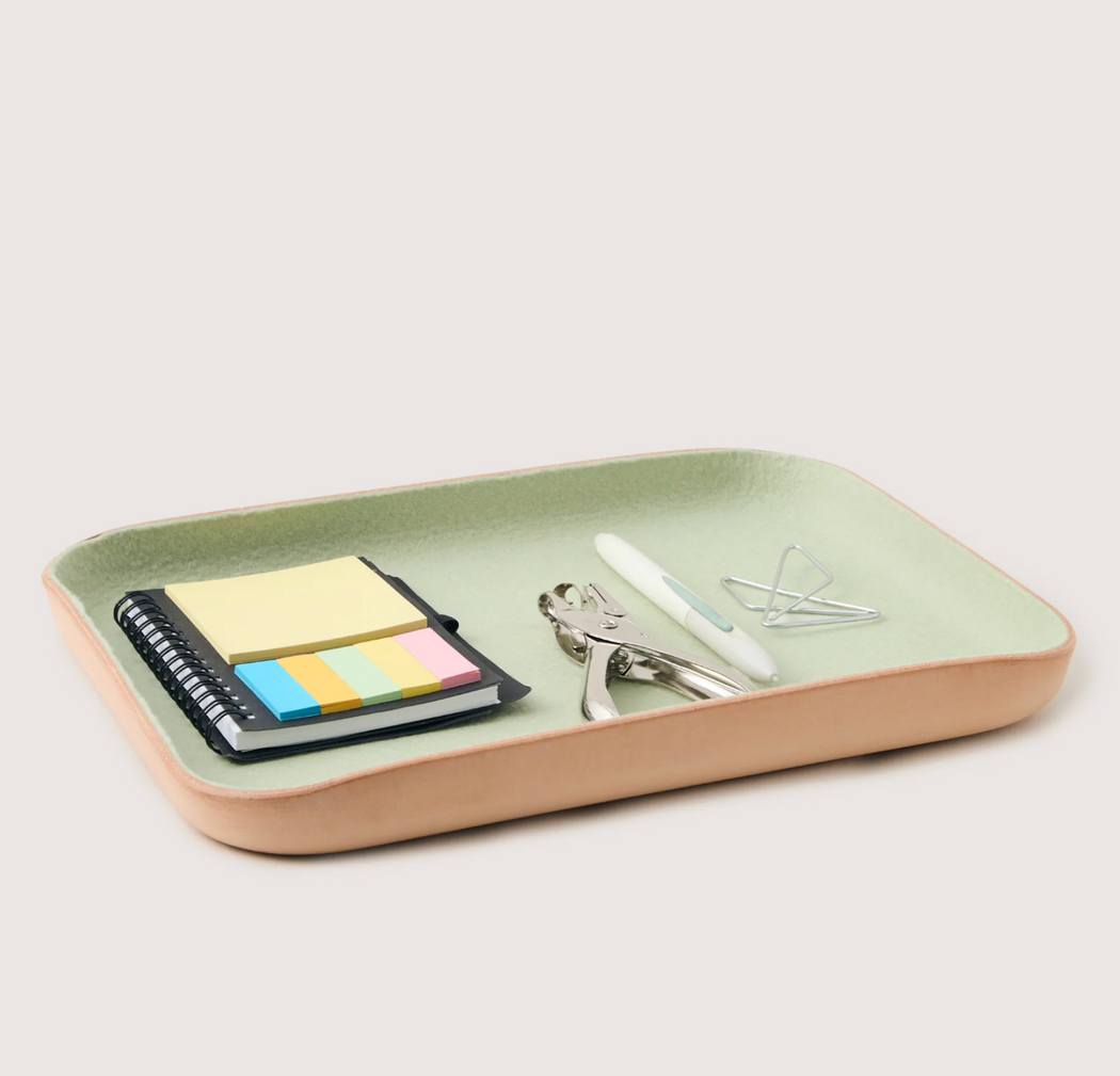 Graf Lantz :: Large Leather/Felt Lined Catchall