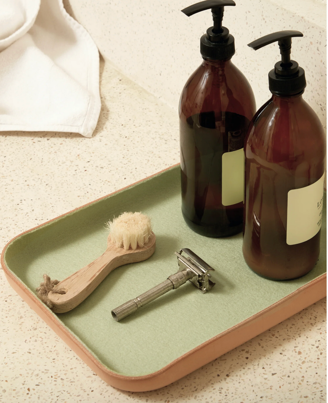 Graf Lantz :: Large Leather/Felt Lined Catchall