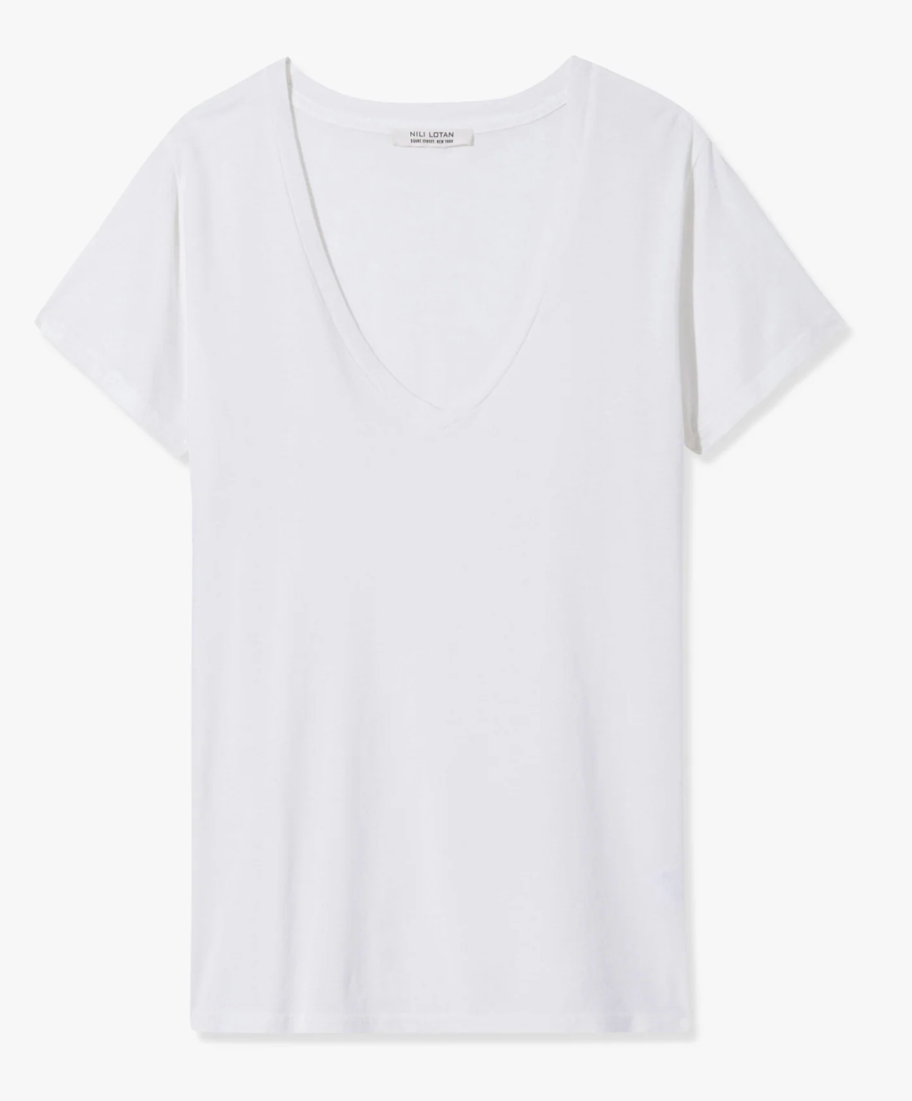 Nili Lotan :: Carol Vneck Tee, Washed Red