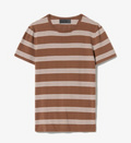 Nili Lotan :: Lanise Stripe Sweater, Brown/Ivory