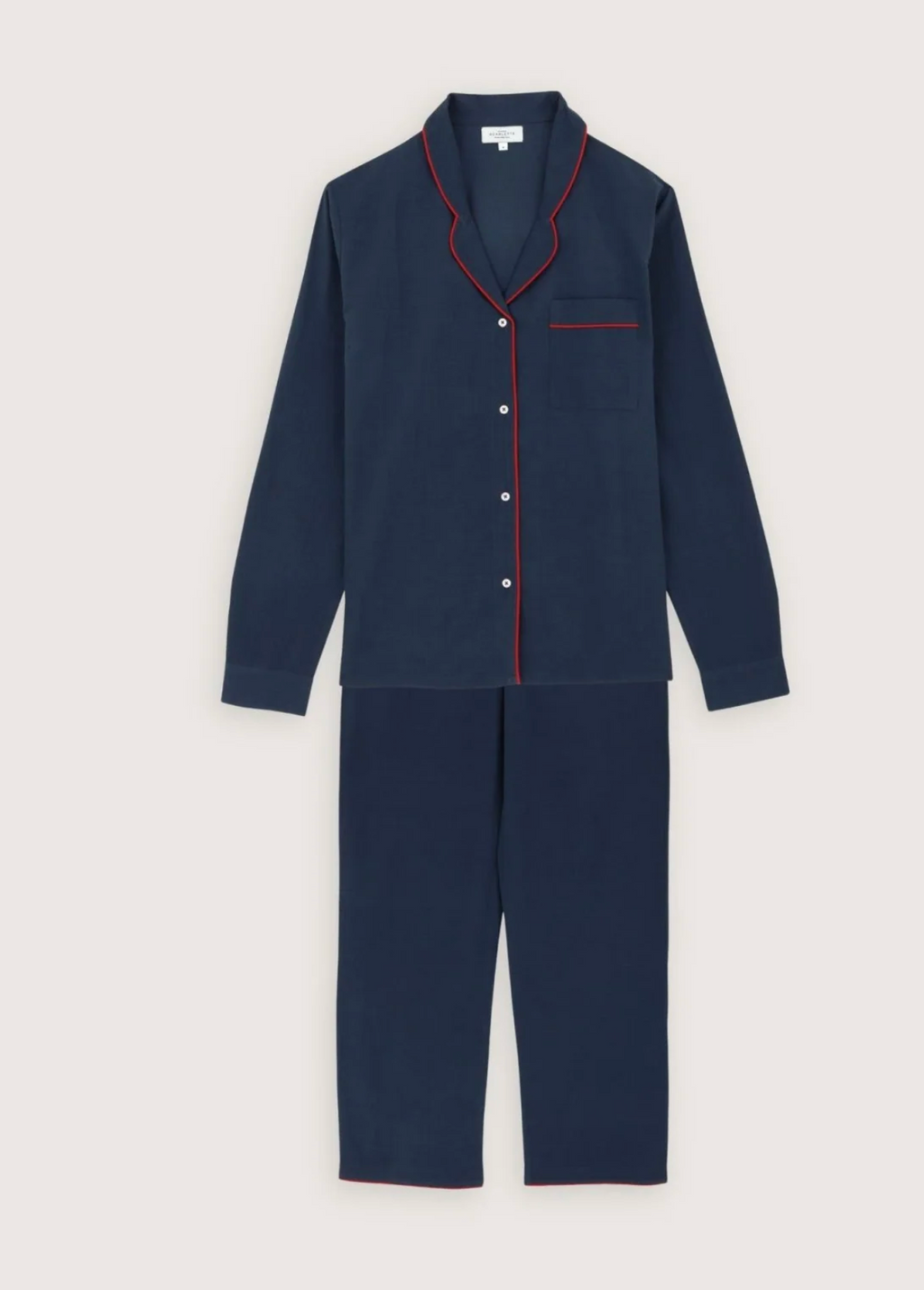 Scarlette Ateliers :: Pajama, Navy w/ Red Piping
