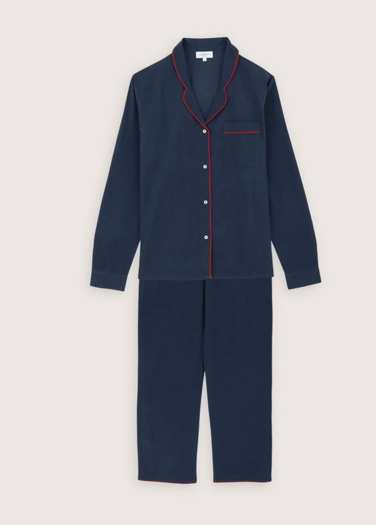 Scarlette Ateliers :: Pajama, Navy w/ Red Piping