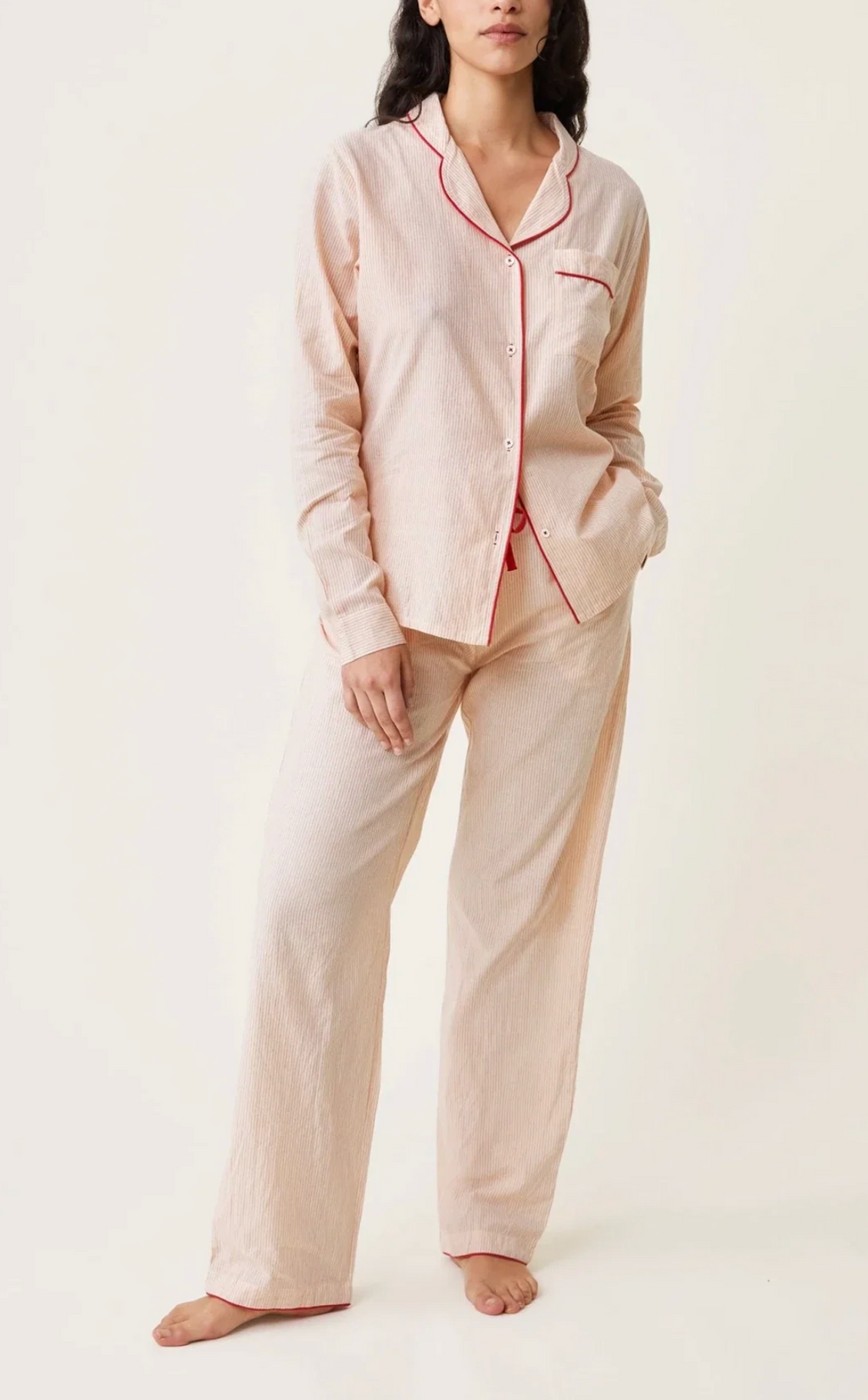 Scarlette Ateliers :: Pajama, Ecru / Red Stripe