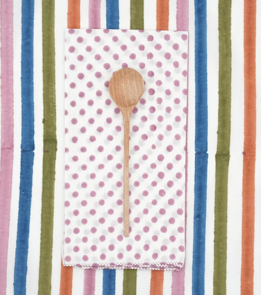 Suzette :: Napkins, Purple Dot Set of 4