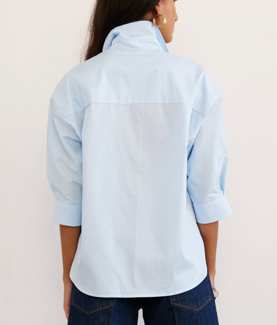 Jamie Haller :: The Popover Shirt, Baby Blue
