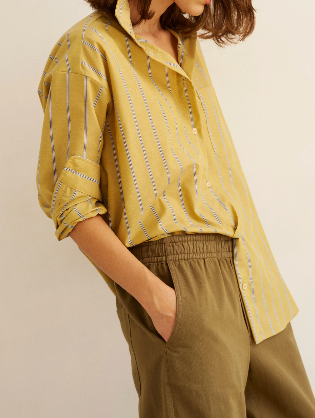 Jamie Haller :: The Essential Shirt, Golden Stripe