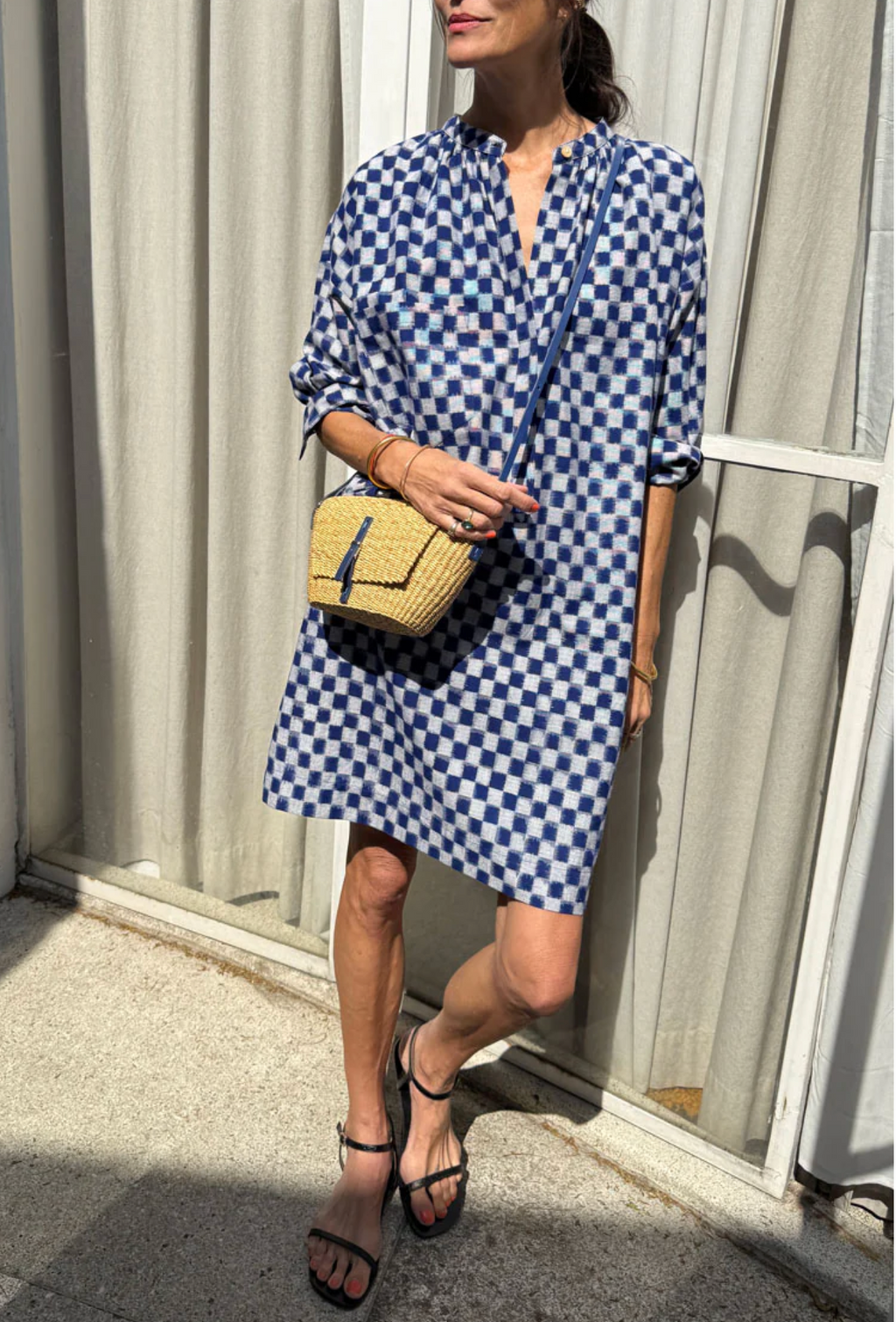 Two :: Checkerboard Ikat Tunic