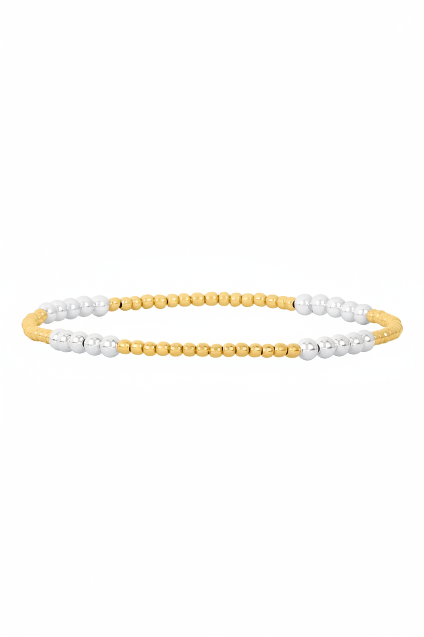 Karen Lazar :: 2mm Gold-Filled, 3mm Sterling Silver Bracelet
