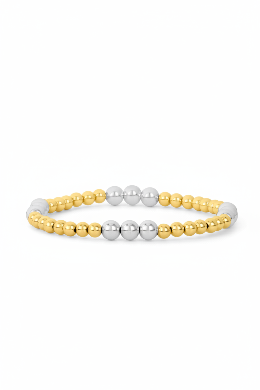 Karen Lazar :: 4mm Gold-Filled, 5mm Sterling Silver Bracelet