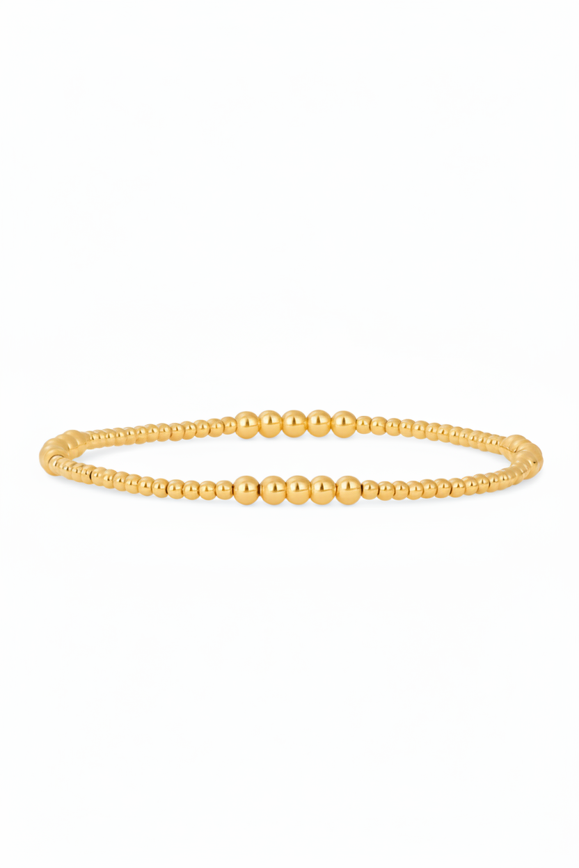 Karen Lazar :: 2 & 3mm Gold-Filled Pattern Bracelet