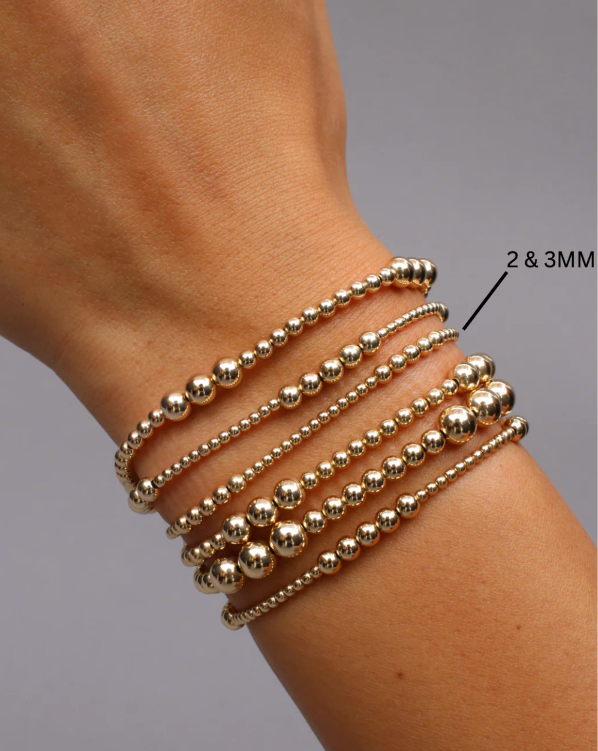 Karen Lazar :: 2 & 3mm Gold-Filled Pattern Bracelet