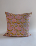 Soil to Studio :: Nargis Linen Pillowcase,  18x18" Faded Mauve