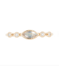 Jennie Kwon :: Moonstone Marquise Diamond Dew Ring