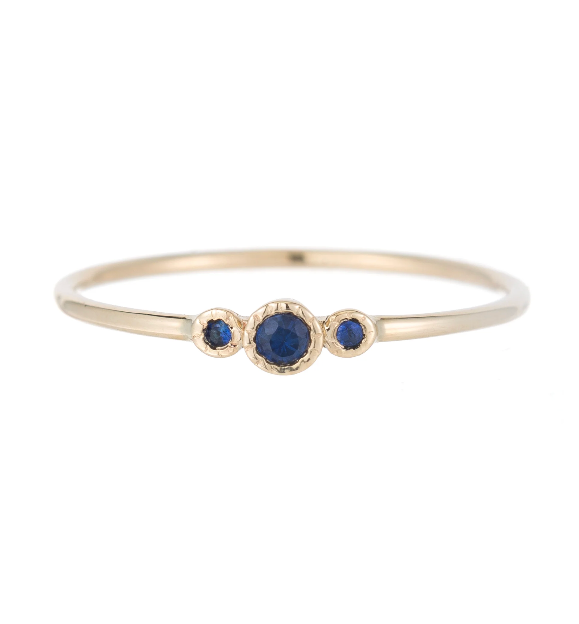 Jennie Kwon :: Blue Sapphire Genesis Ring