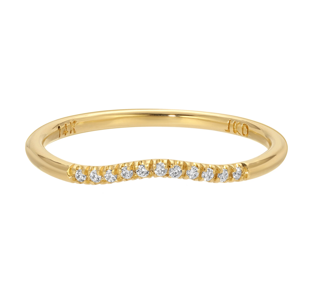 Jennie Kwon :: Diamond Sprinkle Arch Ring
