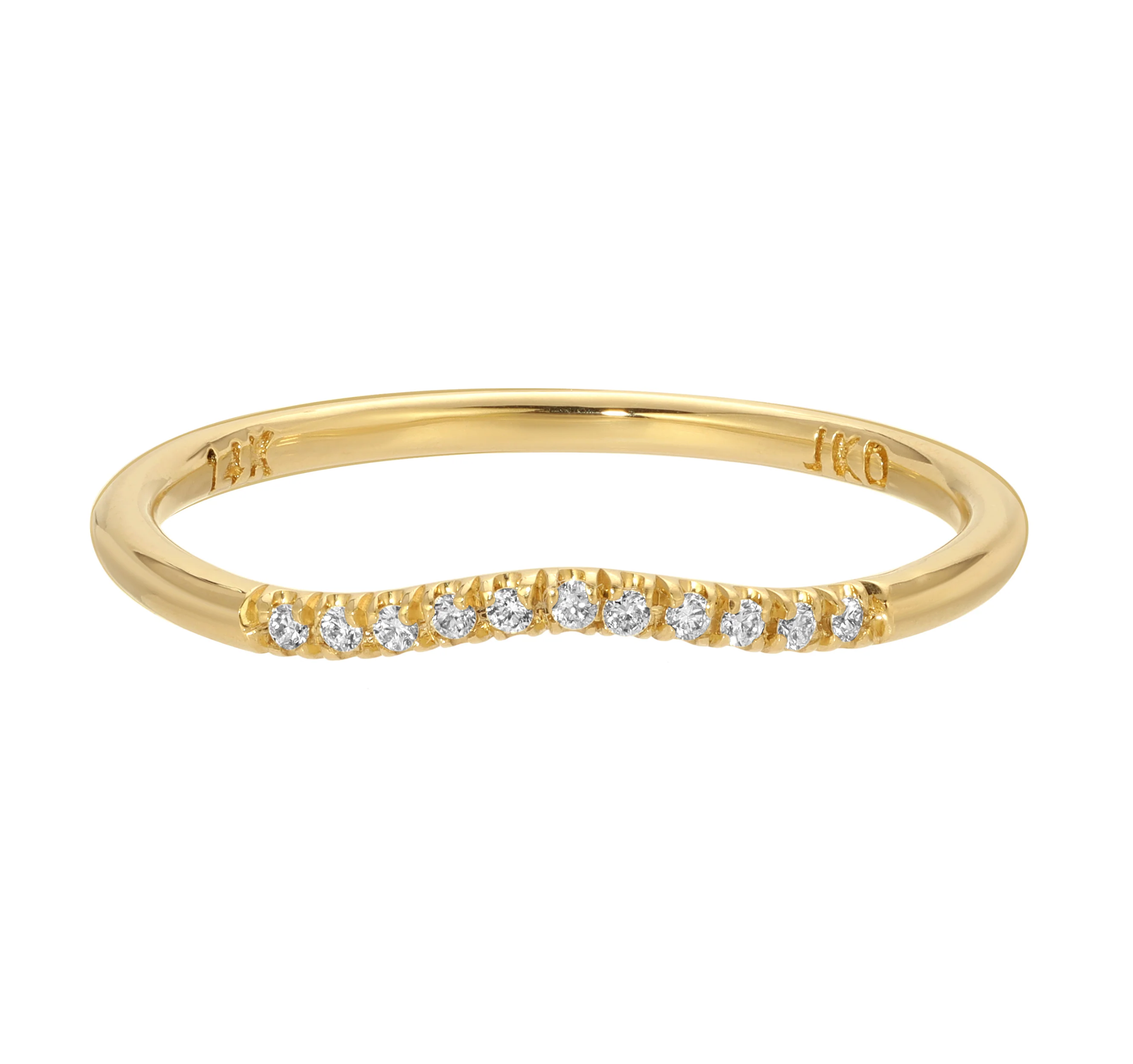 Jennie Kwon :: Diamond Sprinkle Arch Ring