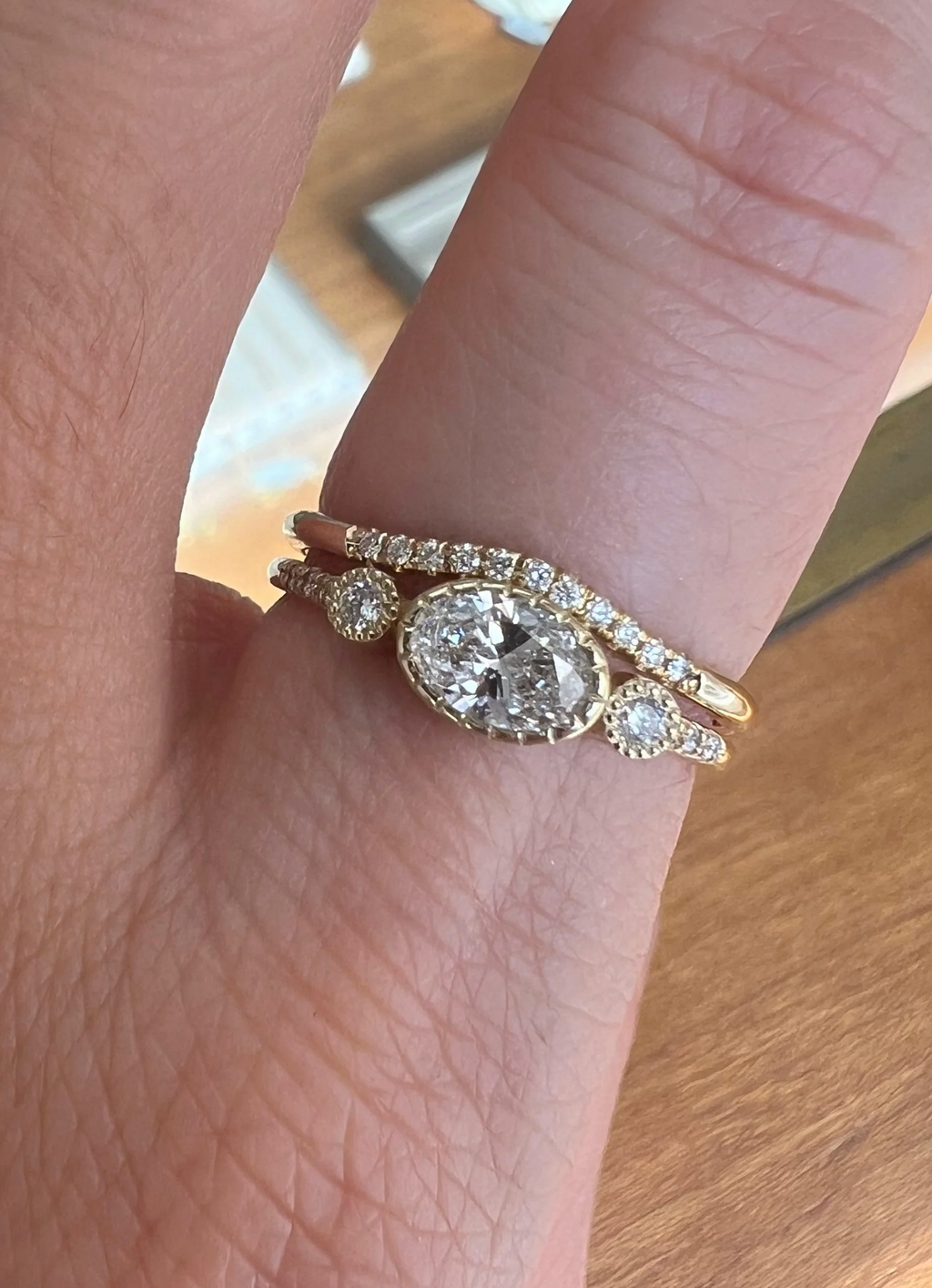 Jennie Kwon :: Diamond Sprinkle Arch Ring