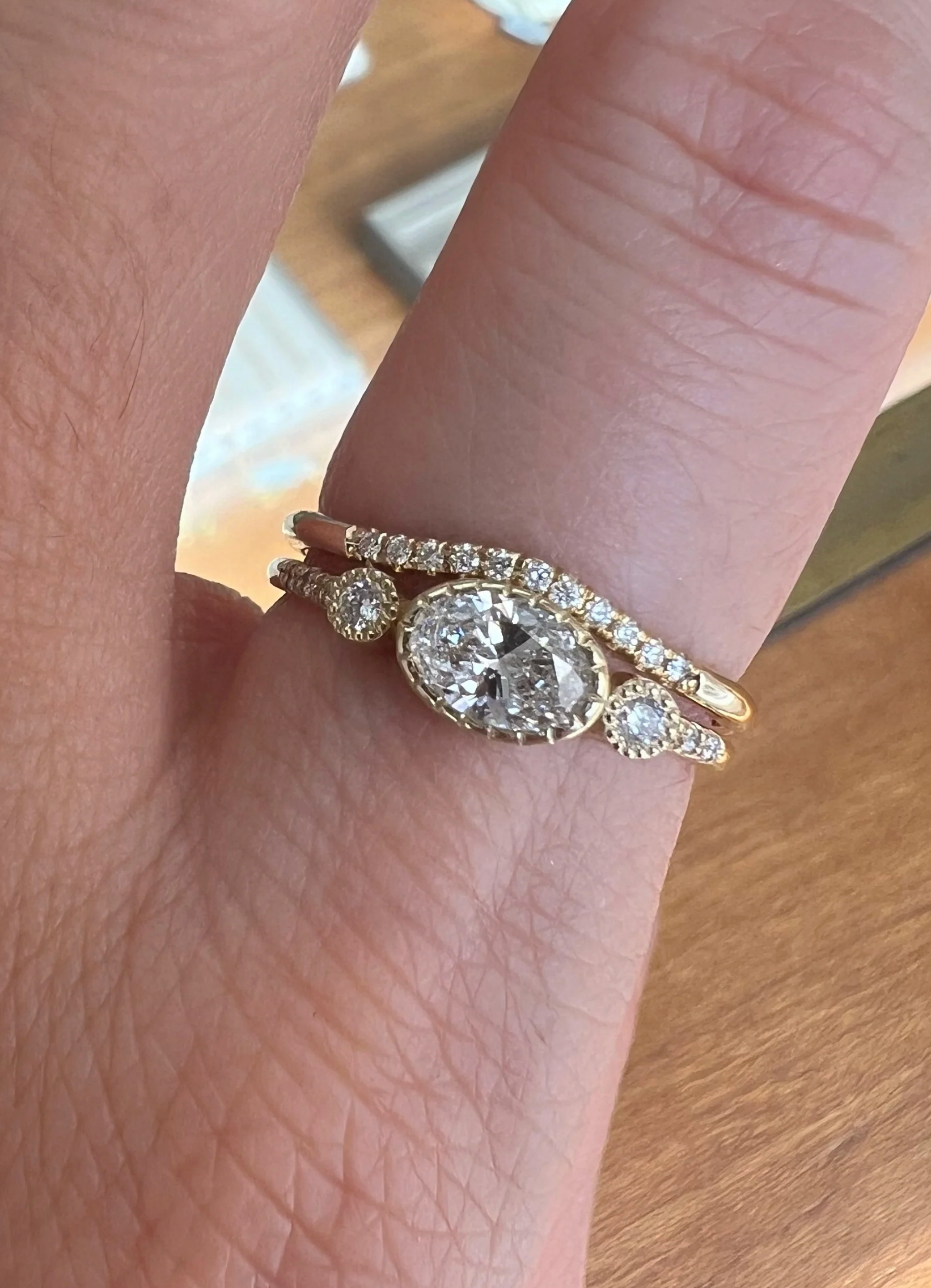 Jennie Kwon :: Diamond Sprinkle Arch Ring