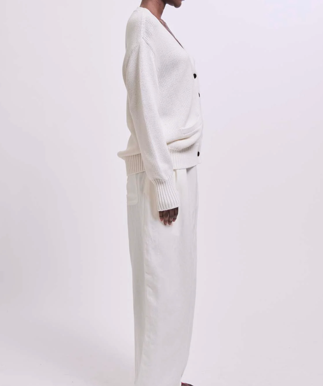 Jamie Haller :: The Welt Pocket Cotton-Cashmere Cardigan, White