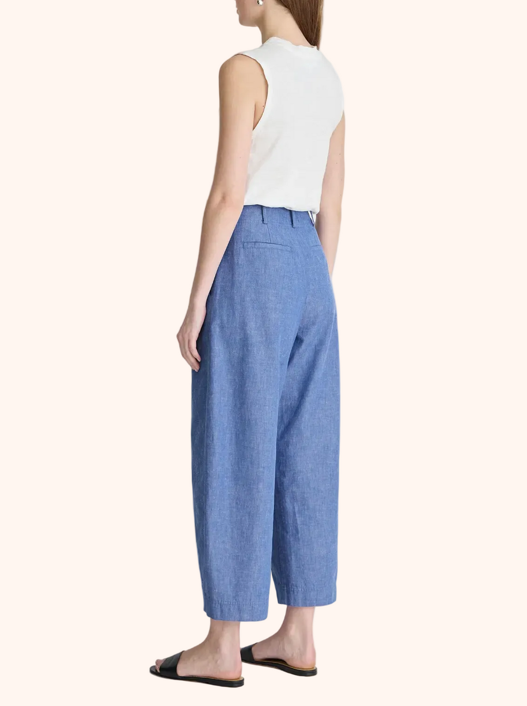 Apiece Apart :: Bari Crop Trouser, Chambray