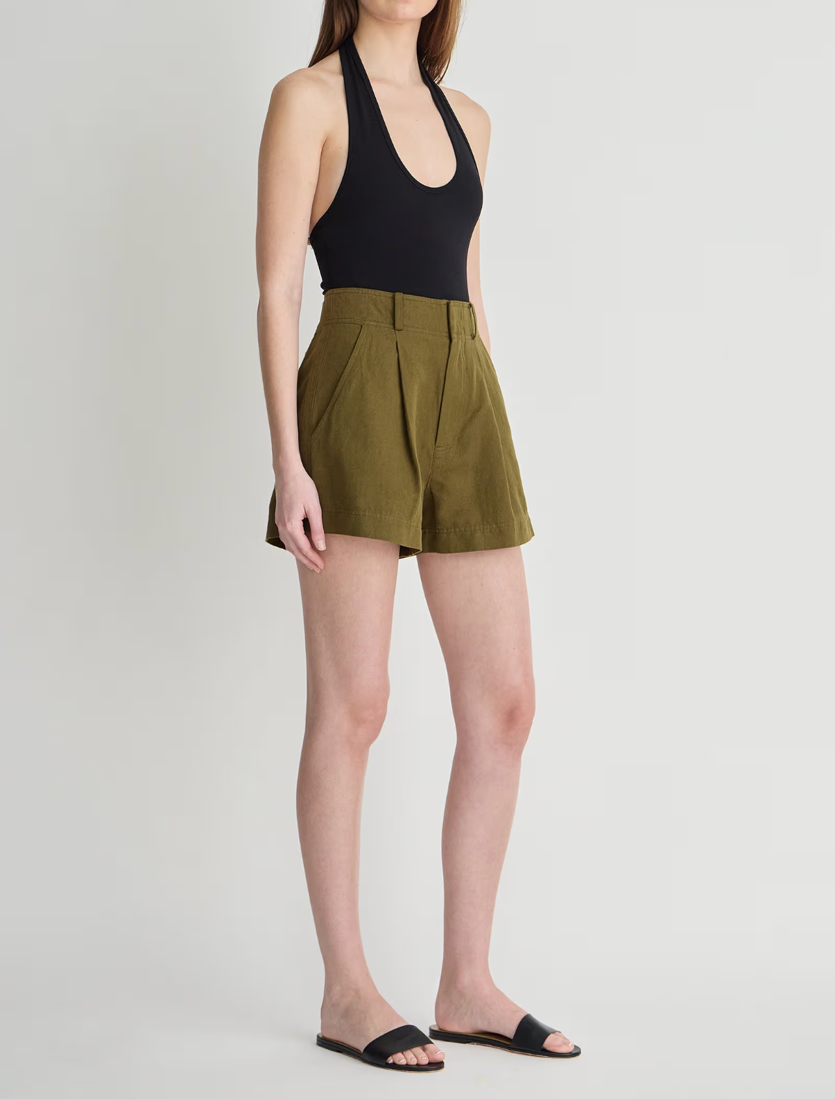 Apiece Apart :: Short Bari Short, Dark Olive