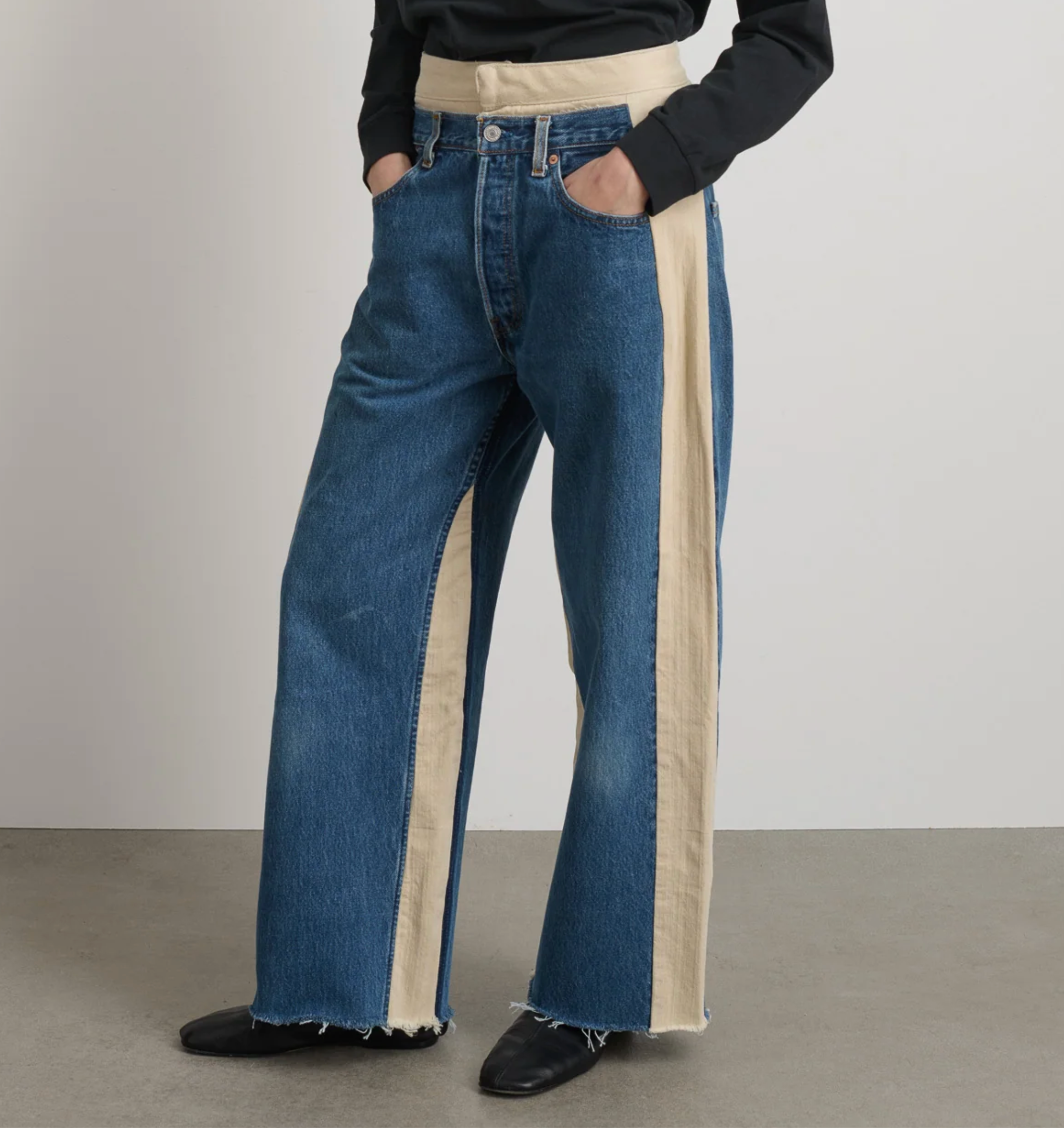 B Sides :: Double Waistband Rework Jeans