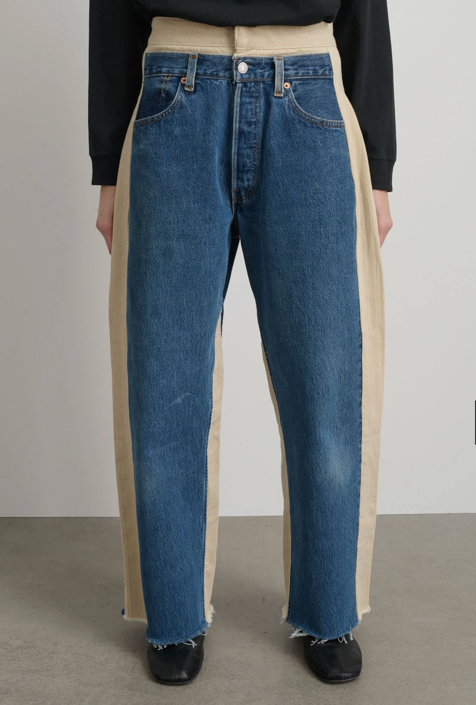 B Sides :: Double Waistband Rework Jeans