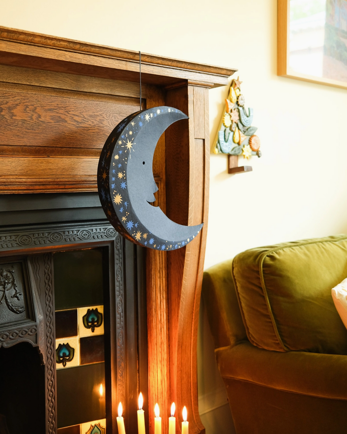East End Press :: Large Midnight Moon Decoration