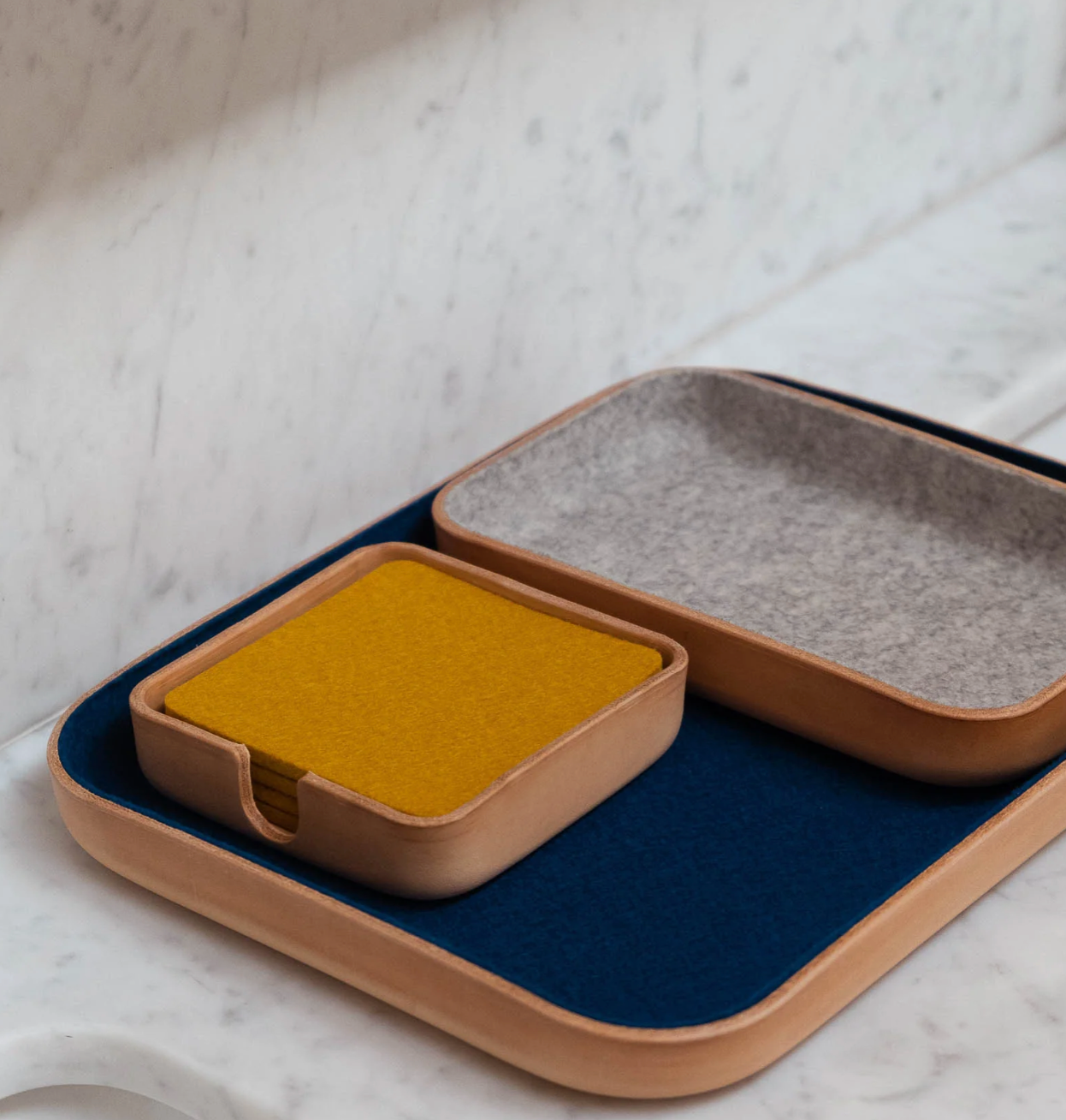 Graf Lantz :: Small Leather/Felt Lined Catchall