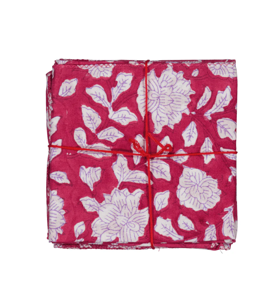 Suzette :: Table Napkins S/4, assorted florals