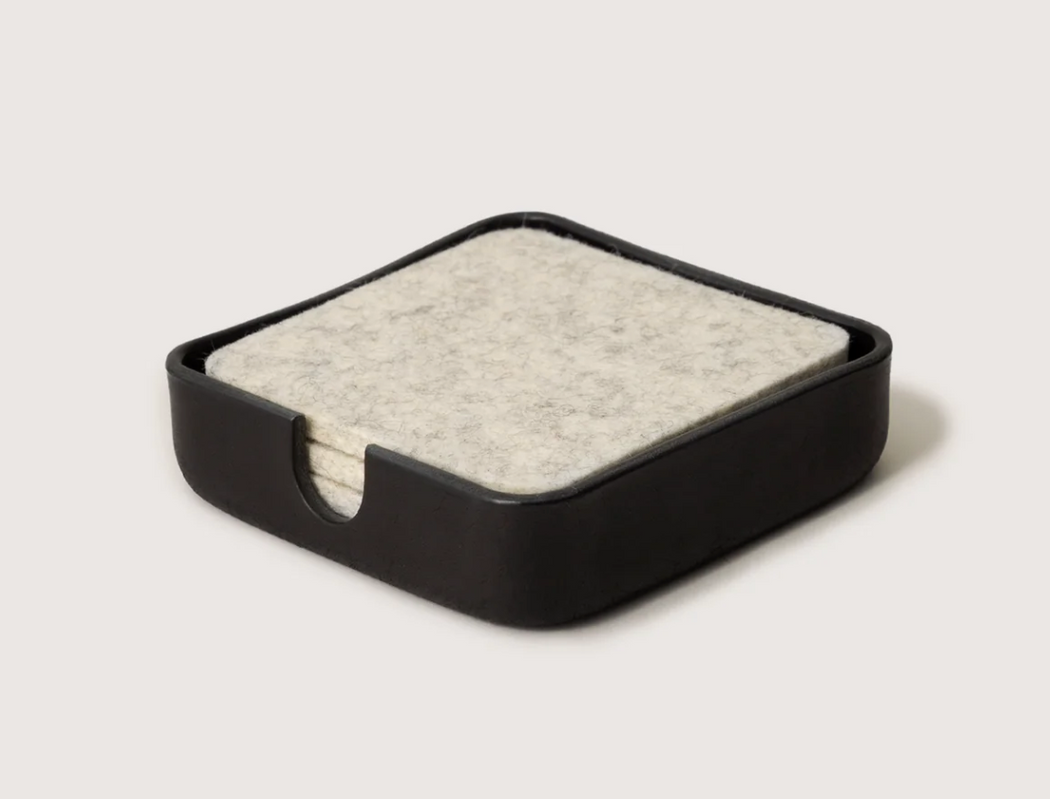 Graf Lantz :: Leather Coaster Tray, Square