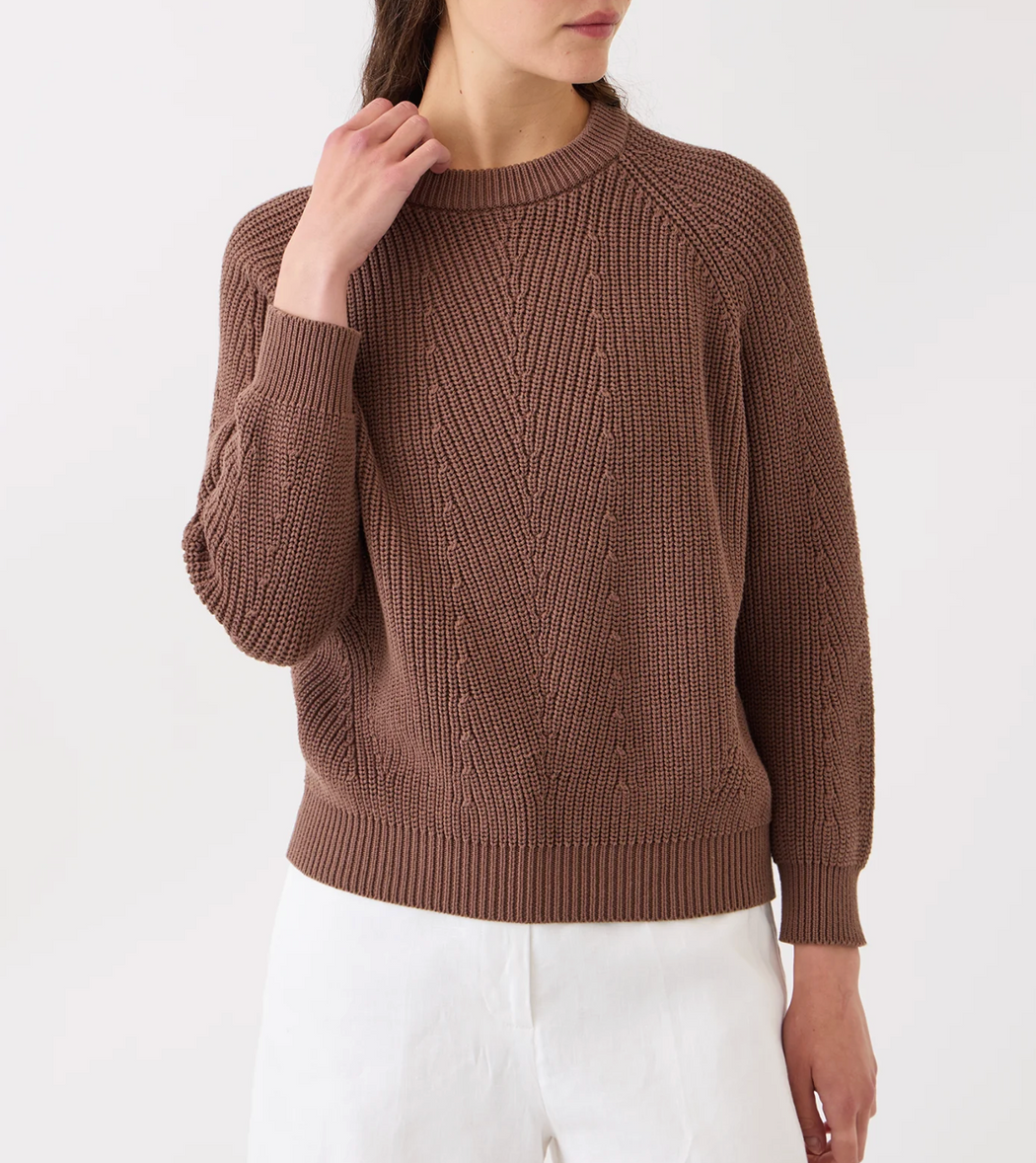 Demylee :: Chelsea Cotton Sweater, Mocha